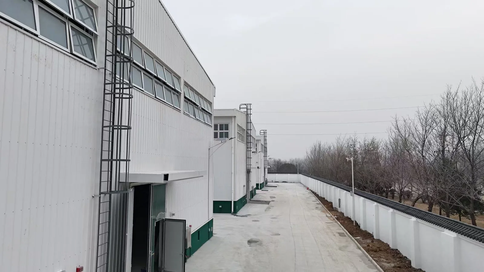 Completed steel structure building project photograph